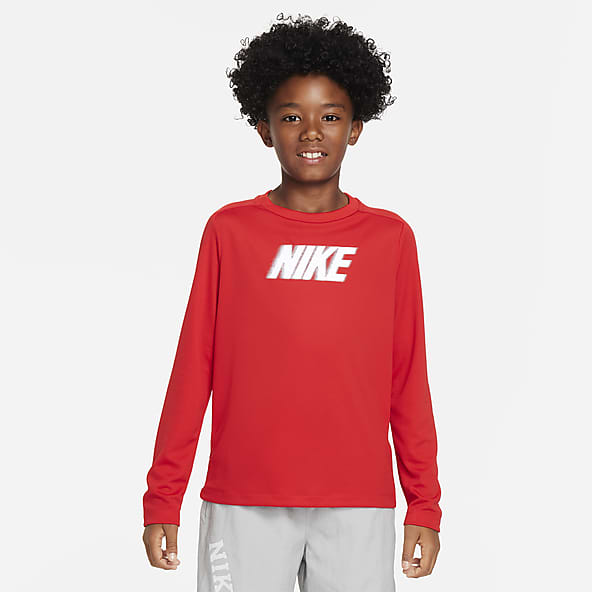 Boys red long sleeve top new arrivals